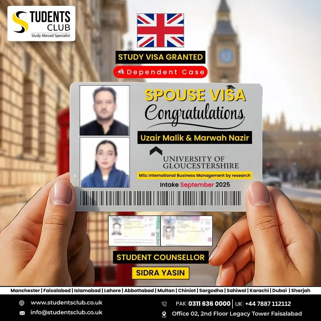 Students Club Specialist for Uk Study Visa Consultants in Pakistan