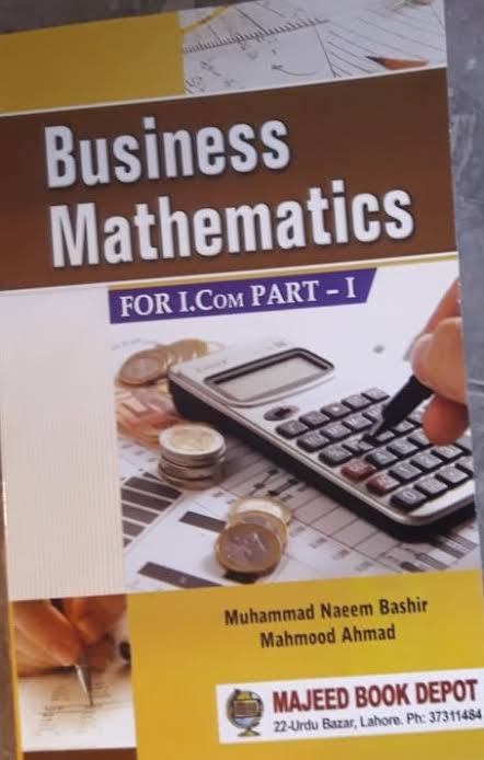 11th Class Business Mathematics Book English Medium