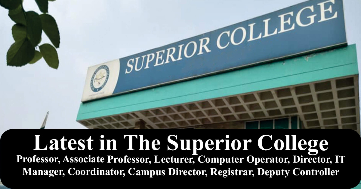 Superior College Jobs Latest 2024
